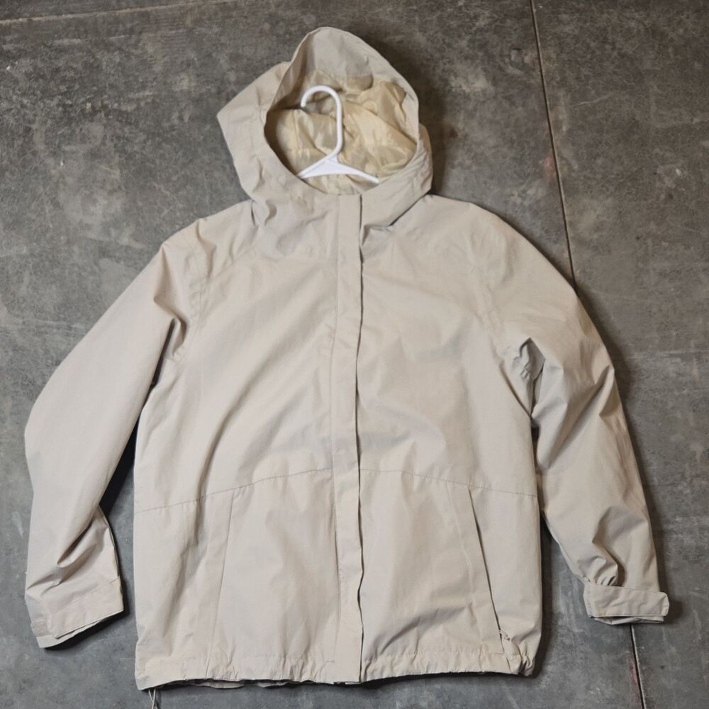 Swiss Alps Women's Beige Hooded Zip Jacket 2X Plus Size Lightweight